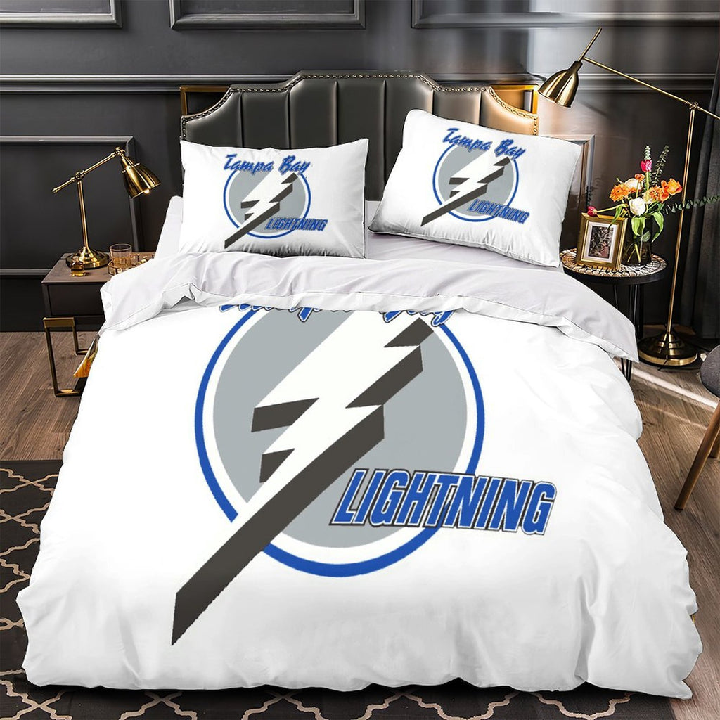 Tampa Bay Lightning Bedding Set Quilt Duvet Cover Without Filler
