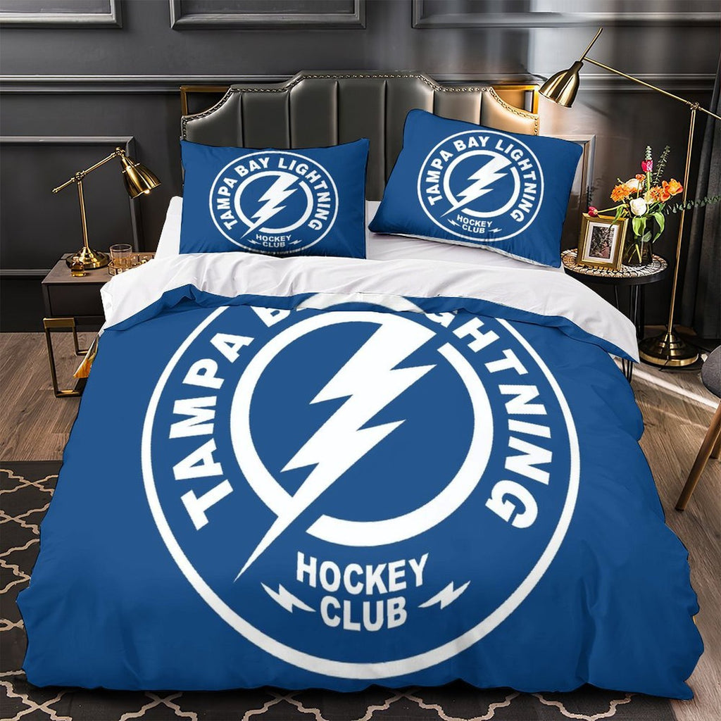 Tampa Bay Lightning Bedding Set Quilt Duvet Cover Without Filler