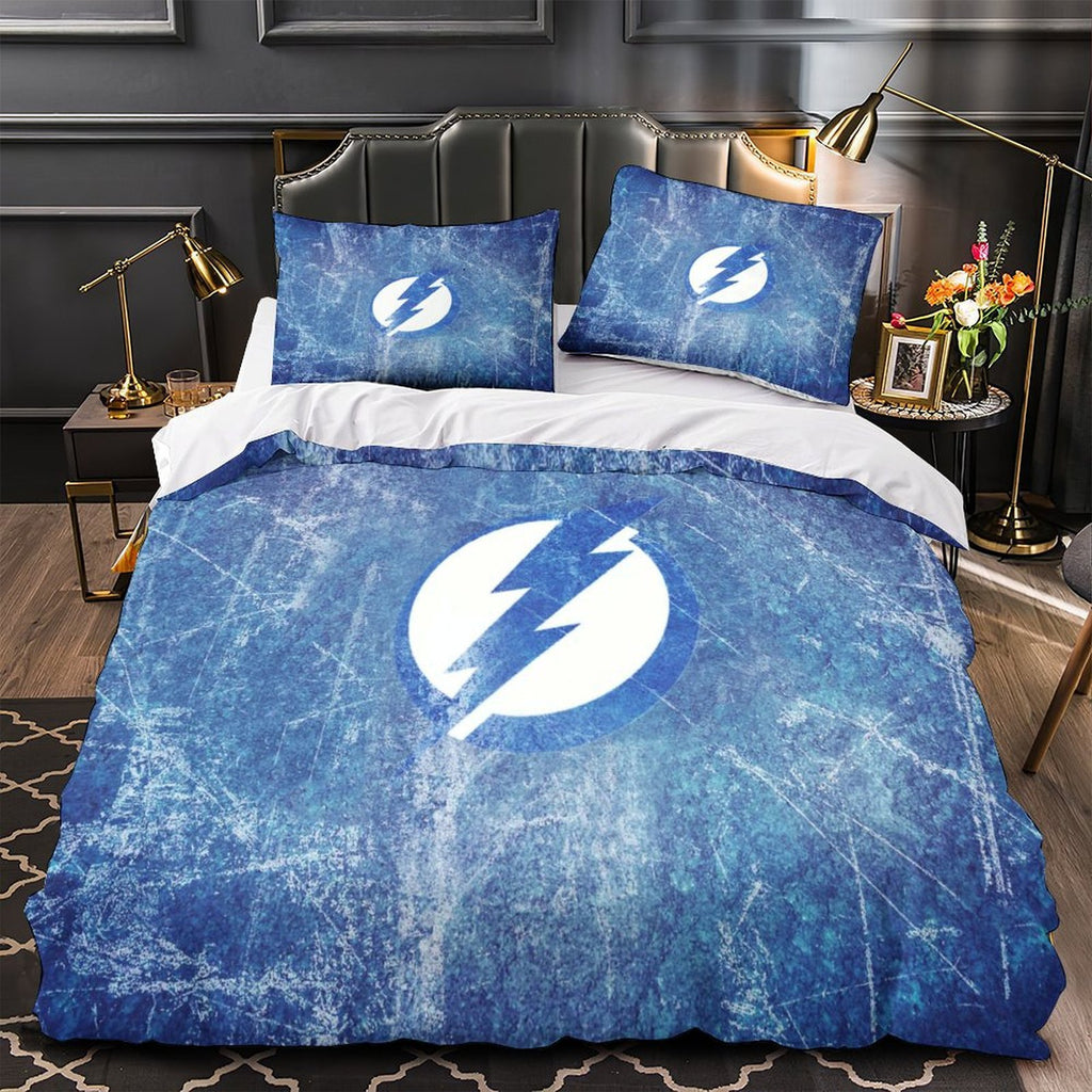 Tampa Bay Lightning Bedding Set Quilt Duvet Cover Without Filler