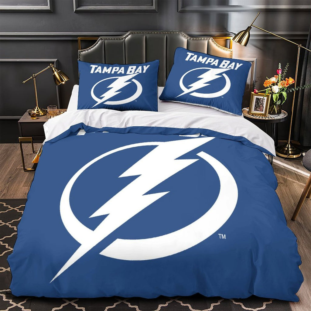 Tampa Bay Lightning Bedding Set Quilt Duvet Cover Without Filler