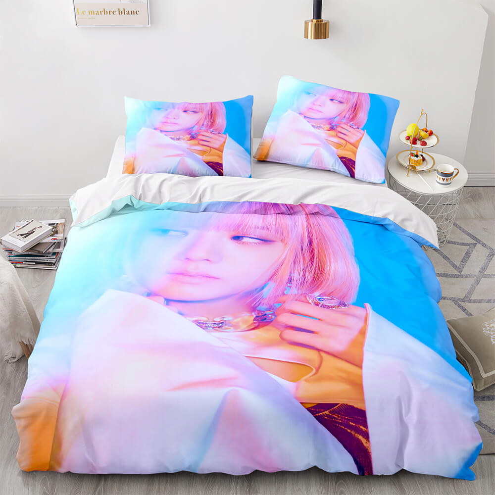 3-Piece Blackpink Cosplay Bedding Set Duvet Cover Sets Bed Sheets - EBuycos