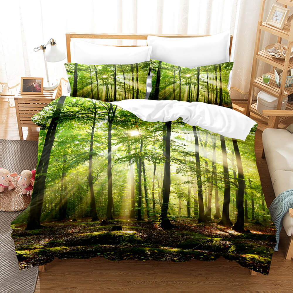 3-Piece Coastal Beach Theme Bedding Sets Duvet Cover Set Bed Sheets - EBuycos