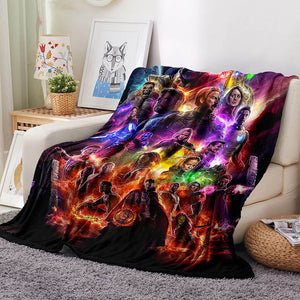 Avengers Blanket Flannel Throw Room Decoration