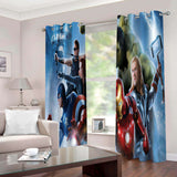 Avengers Curtains Cosplay Blackout Window Drapes Room Decoration