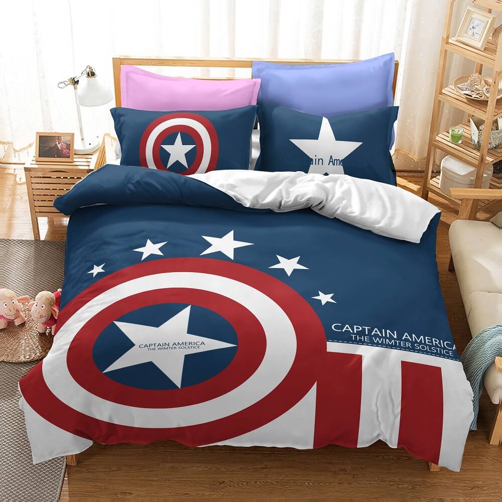 Avengers Ironman Captain America Bedding Set Quilt Cover Without Fille –  EBuycos