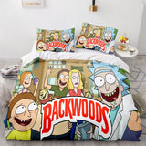 Backwoods Rick and Morty Bedding Duvet Cover Sets