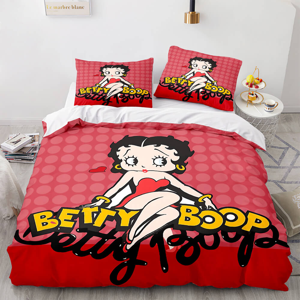Betty Boop Cosplay Bedding Sets Duvet Covers Comforter Bed Sheets - EBuycos