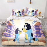 Bluey Pattern Bedding Set Quilt Cover Without Filler