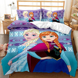 Cartoon Frozen Elsa Anna Bedding Set Quilt Cover Without Filler