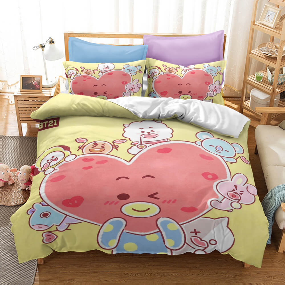 Classic Cartoon image Bedding Set Duvet Covers Comforter Bed Sheets - EBuycos