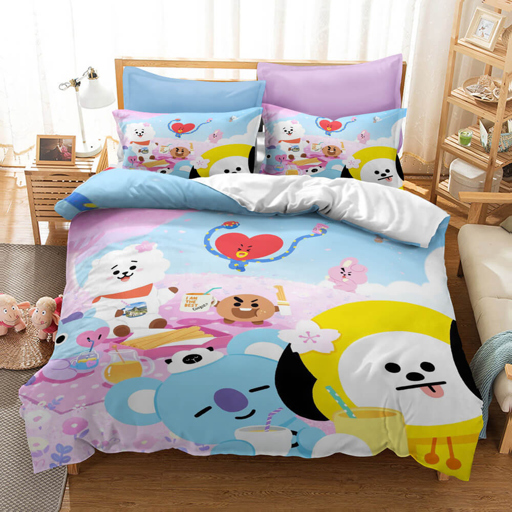 Classic Cartoon image Bedding Set Duvet Covers Comforter Bed Sheets - EBuycos