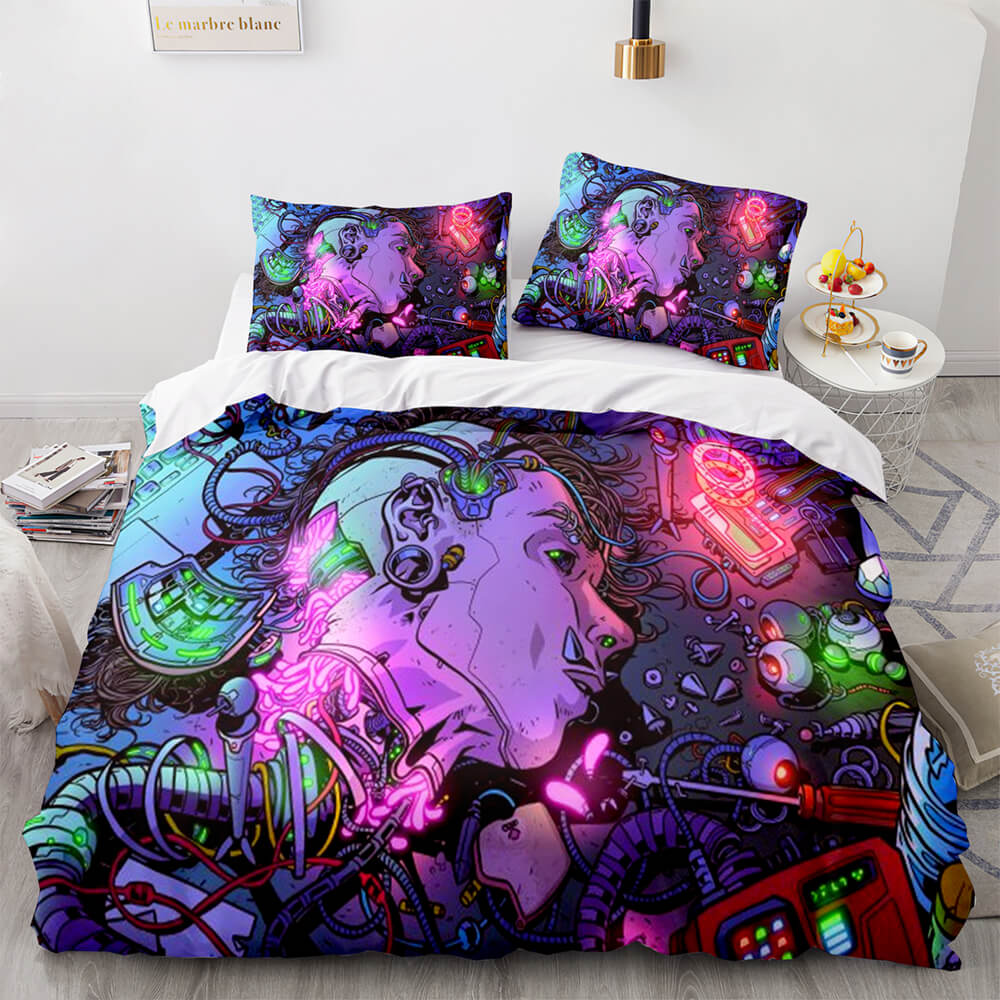 Cyberpunk 2077 Bedding Set Quilt Cover Without Filler