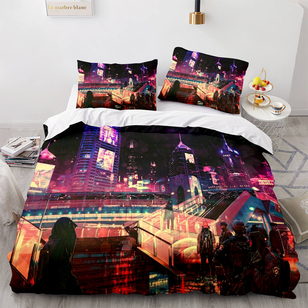 Cyberpunk 2077 Bedding Set Quilt Cover Without Filler