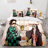 Demon Slayer Cosplay Bedding Set Quilt Cover Without Filler