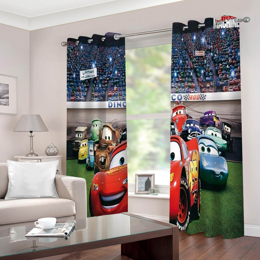 Disney Cars Curtains Cosplay Blackout Window Drapes for Room