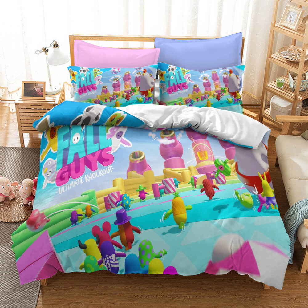 Fall Guys Ultimate Knockout Bedding Set Quilt Covers Without