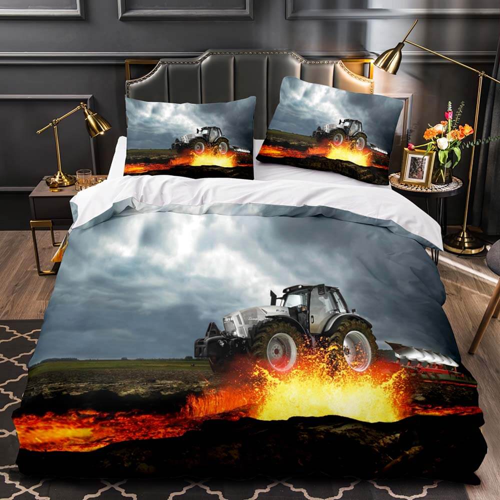 Farming Traktor Lamborghini Trattori Tractor Bedding Set Duvet Covers EBuycos