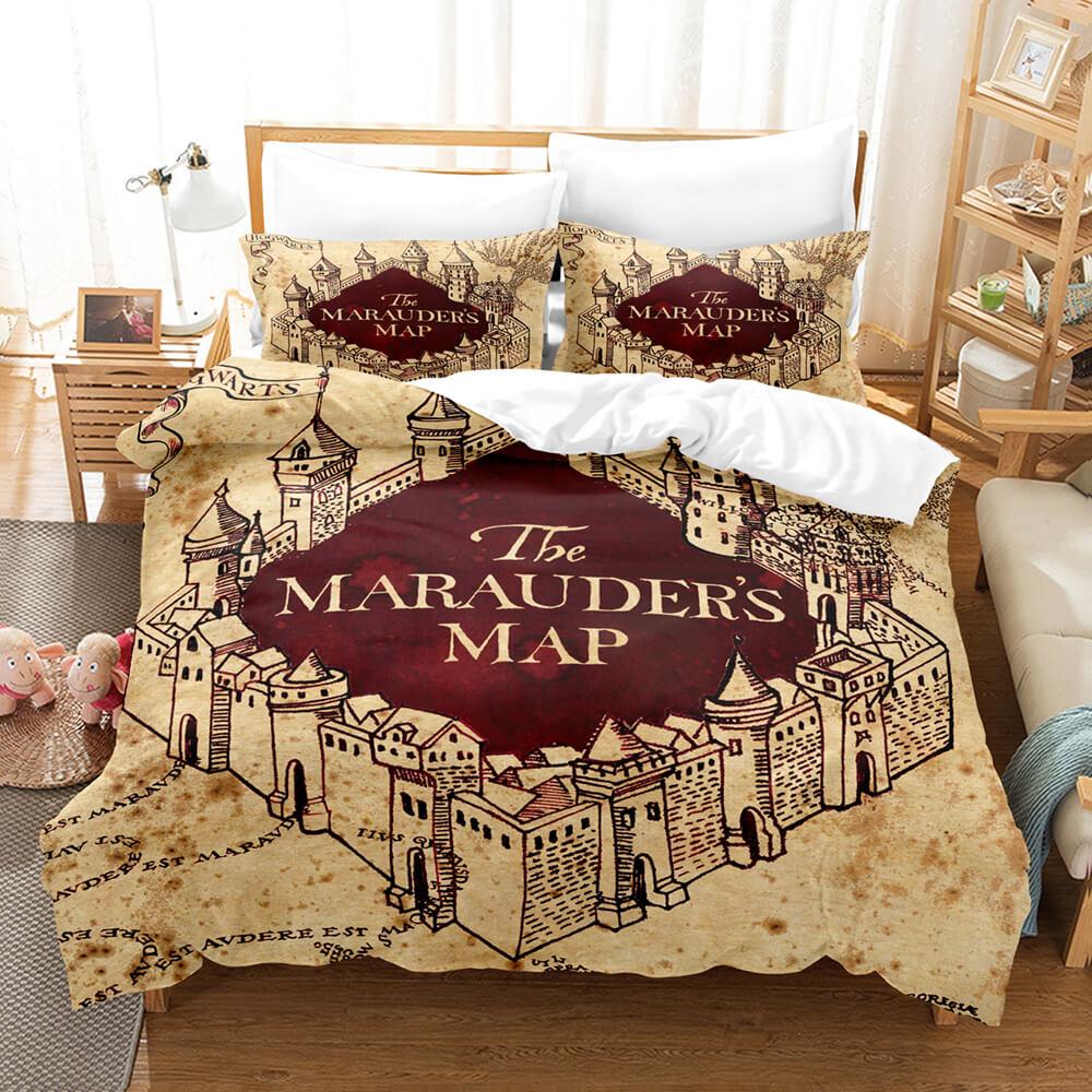 Harry Potter Pattern Bedding Set Quilt Cover Without Filler - EBuycos