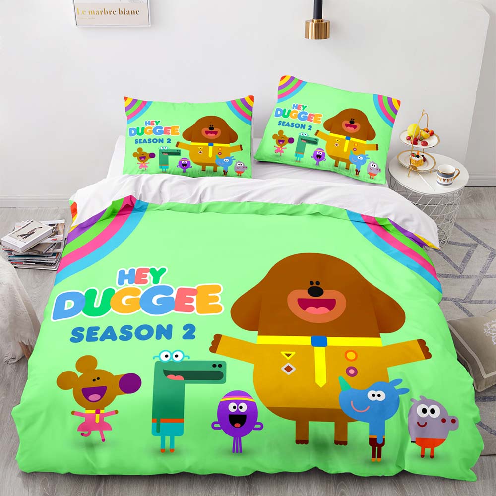 Hey Duggee Happy Single Duvet Cover And Pillowcase Set