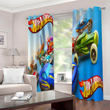 Hot Wheels Curtains Cosplay Blackout Window Drapes for Room Decoration
