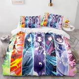 Japan Anime Demon Slayer Bedding Set Cosplay Duvet Cover Bed Sets