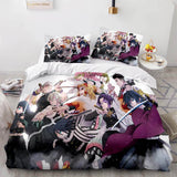 Japan Anime Demon Slayer Bedding Set Cosplay Duvet Cover Bed Sets