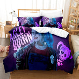Joker Harley Quinn Cosplay 3 Piece Bedding Set Duvet Cover Bed Sheets - EBuycos