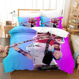 Joker Harley Quinn Cosplay 3 Piece Bedding Set Duvet Cover Bed Sheets - EBuycos