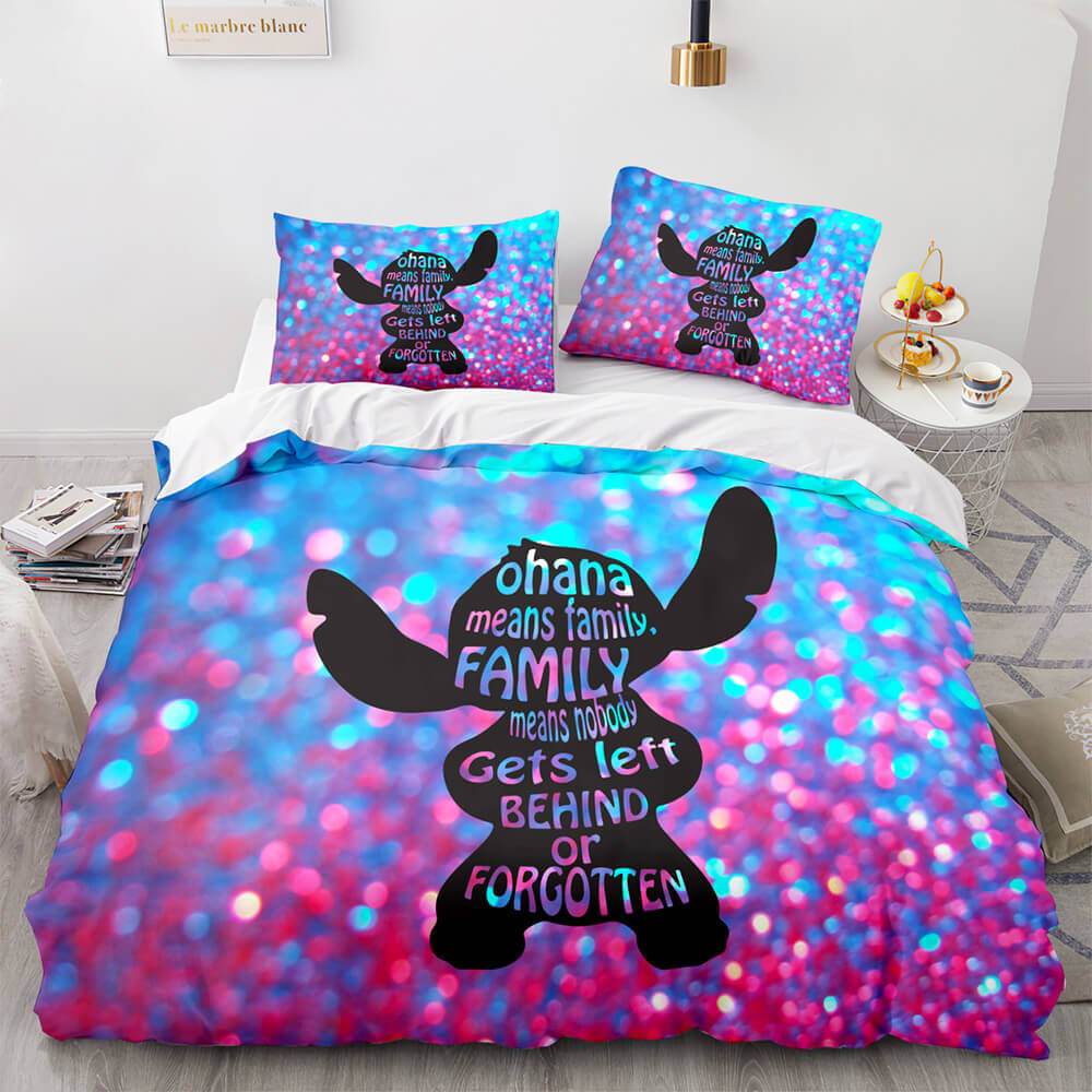Housse De Couette Stitch Lilo & Stitch Dekbedovertrek - 135 X 200 Cm Lilo Stitch