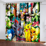 Pokémon Curtains Blackout Window Drapes