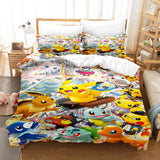 Pokemon Pikachu Cosplay Comforter Bedding Sets Duvet Covers Bed Sheets - EBuycos