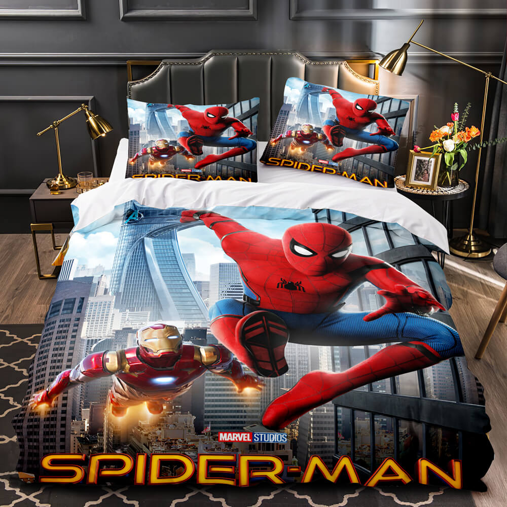 Spiderman bed sheets king size cheap