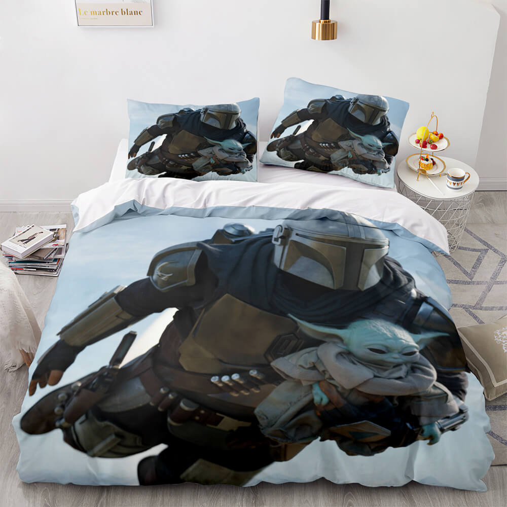 Star Wars The Book of Boba Fett Bedding Set Trailer Stills Duvet Cover - EBuycos