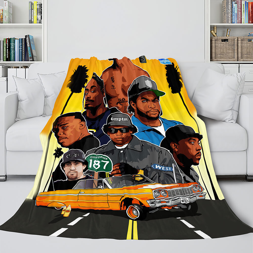 Tupac Amaru Shakur Flannel Blanket Fleece Throw Blanket Bedding Sets - EBuycos