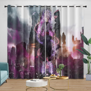 Anime Dragon Ball Curtains Blackout Window Drapes Kids Room Decoration
