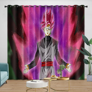 Anime Dragon Ball Curtains Blackout Window Kids Room Drapes