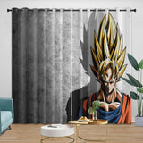 Anime Dragon Ball Curtains Blackout Window Kids Room Drapes