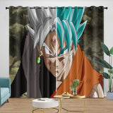 Anime Dragon Ball Curtains Blackout Window Kids Room Drapes