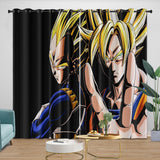 Anime Dragon Ball Curtains Blackout Window Pattern Kids Room Drapes