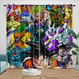 Anime Dragon Ball Curtains Pattern Kids Blackout Window Drapes