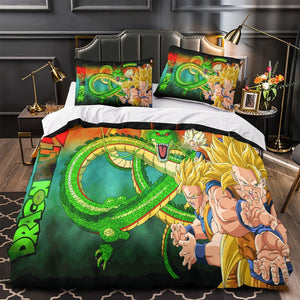 Anime Dragon Ball Kids Bedding Set Pattern Duvet Cover Without Filler