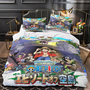 Anime One Piece Bedding Set Kids Duvet Cover Without Filler