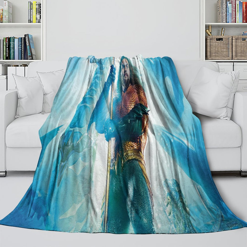 Aquaman and the Lost Kingdom Blanket Flannel Fleece Throw Room Decoration