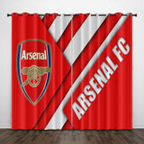 Arsenal Football Club Curtains Pattern Blackout Window Drapes