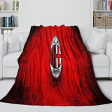 Associazione Calcio Milan Blanket Flannel Fleece Room Decoration