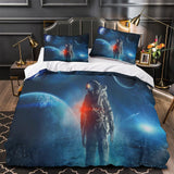 Astronaut Duvet Cover Kids Room Bedding Set Without Filler