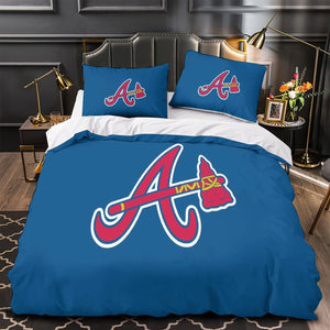 Atlanta Braves Bedding Set Quilt Cover Without Filler