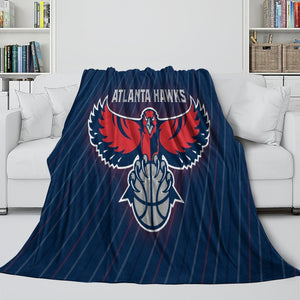Atlanta Hawks Blanket Flannel Fleece Throw Room Decoration