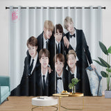 BTS Bangtan Boys Curtains Blackout Window Drapes Kids Room Decoration