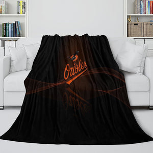 Baltimore Orioles Blanket Flannel Throw Room Decoration